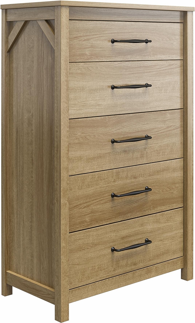 Carmarthen Oak 5 Drawer Chest - Thumbnail - Image 2