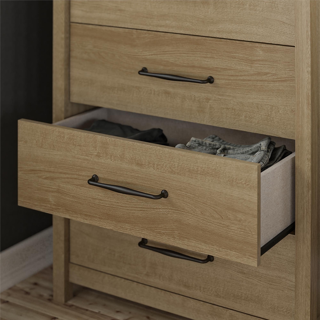 Carmarthen Oak 5 Drawer Chest - Thumbnail - Image 6