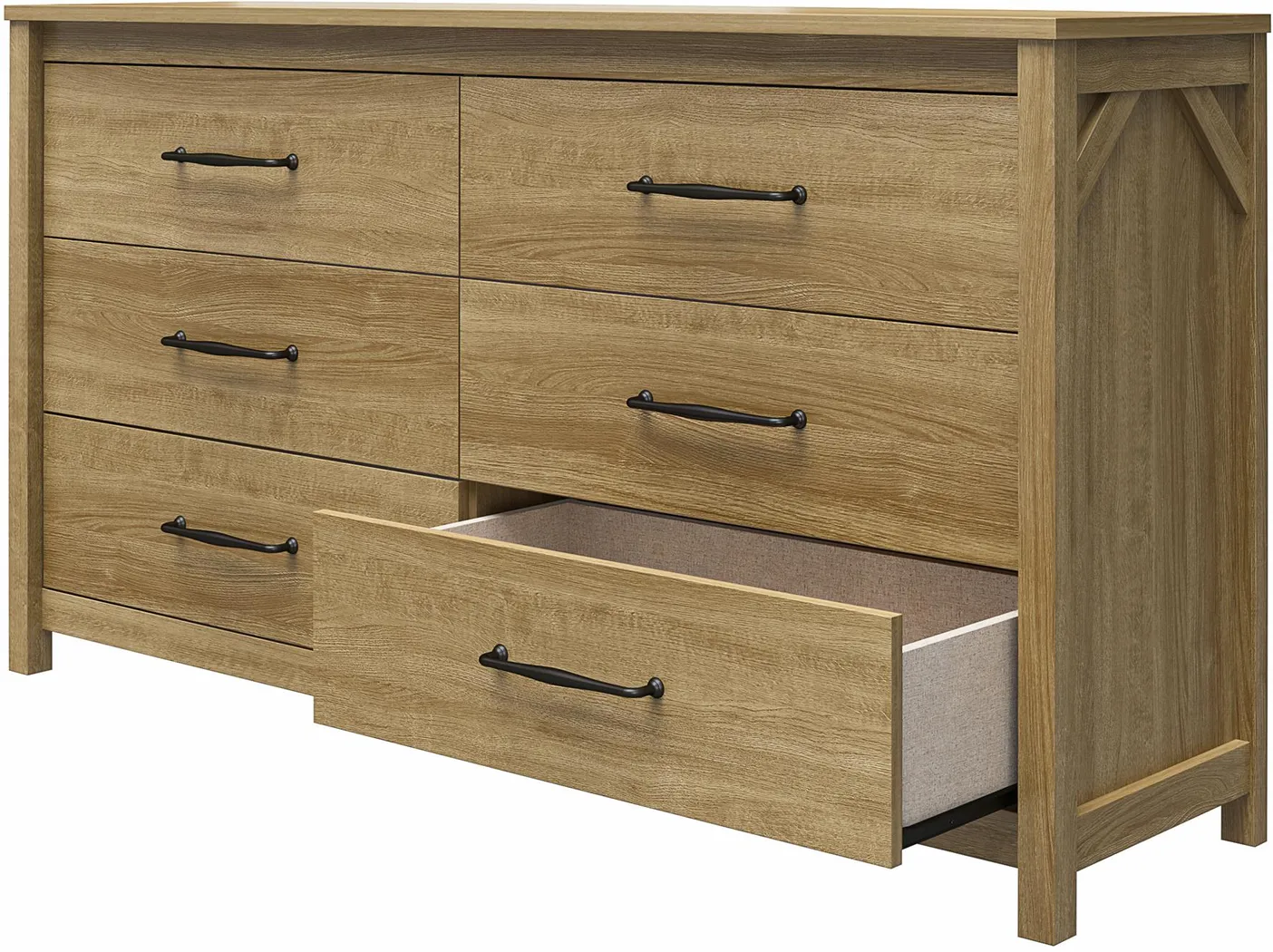 Carmarthen Oak 6 Drawer Dresser - Thumbnail - Image 5