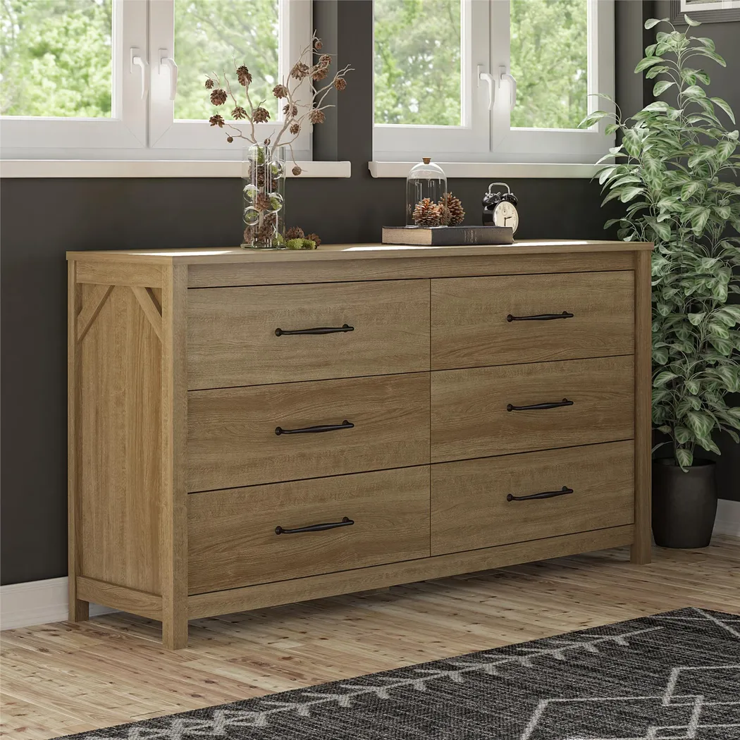 Carmarthen Oak 6 Drawer Dresser - Thumbnail - Image 6
