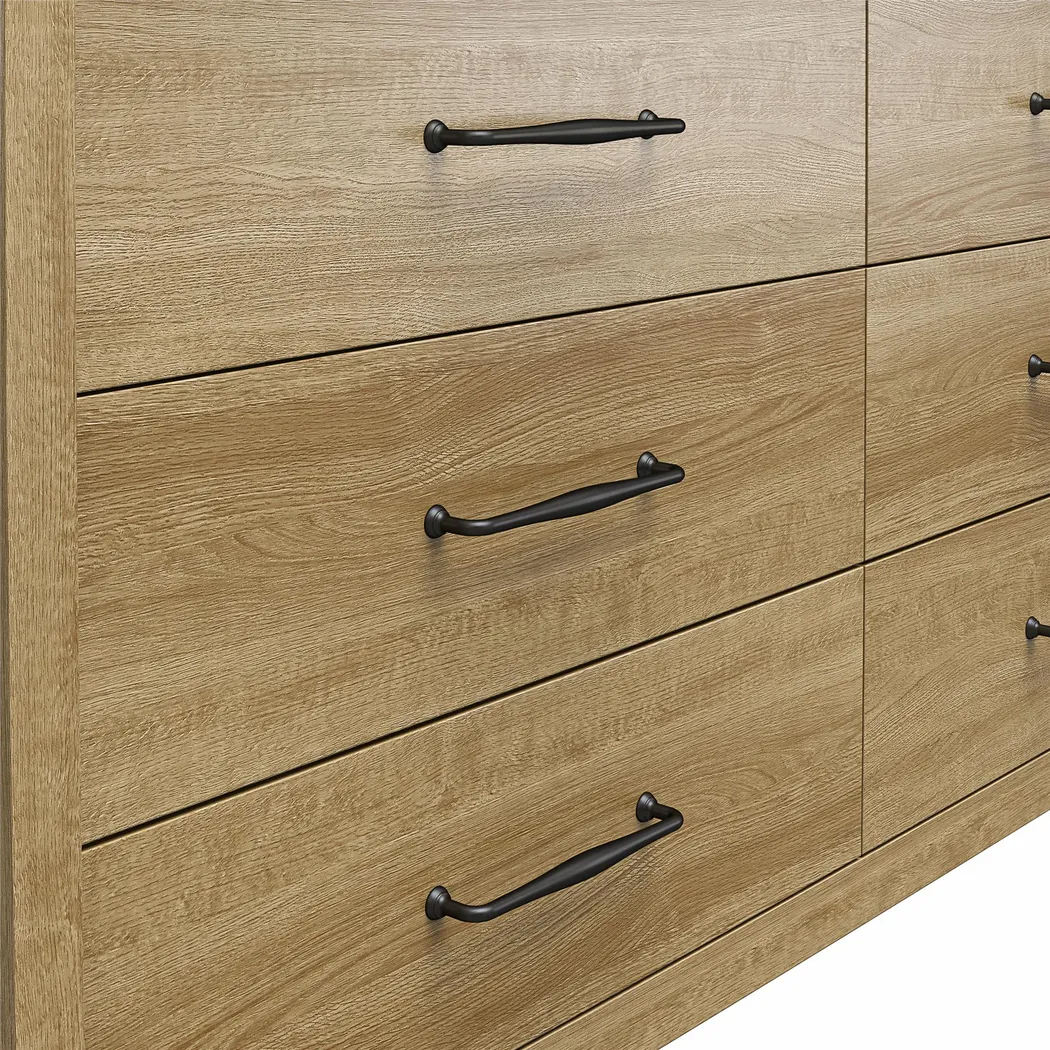 Carmarthen Oak 6 Drawer Dresser - Thumbnail - Image 8