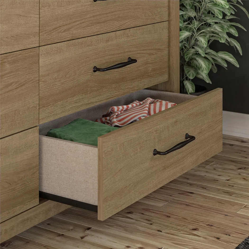Carmarthen Oak 6 Drawer Dresser - Thumbnail - Image 9
