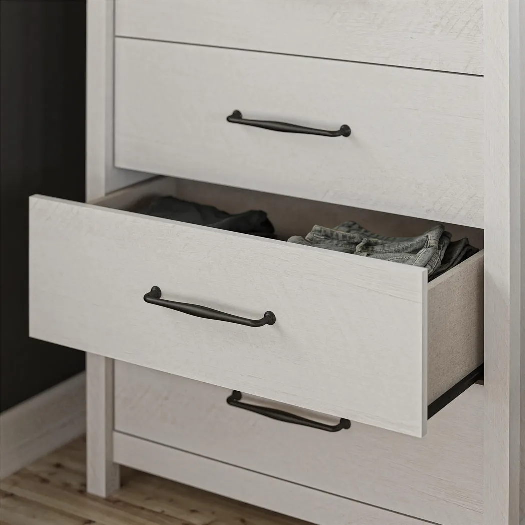 Carmarthen White 5 Drawer Chest - Thumbnail - Image 6