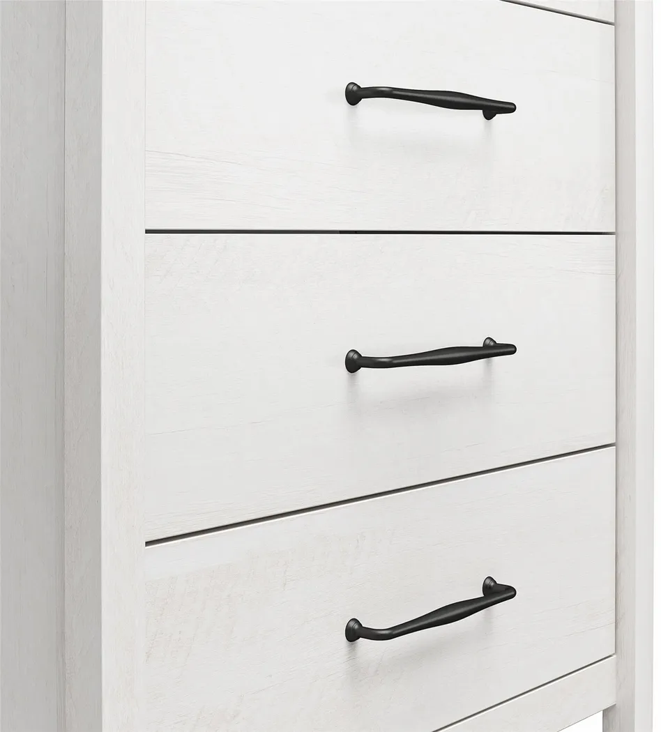 Carmarthen White 5 Drawer Chest - Thumbnail - Image 7