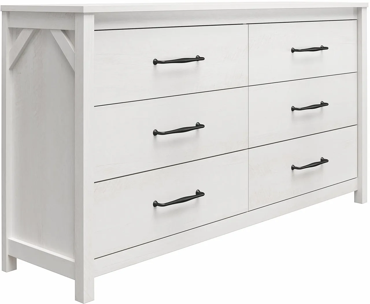 Carmarthen White 6 Drawer Dresser - Thumbnail - Image 2