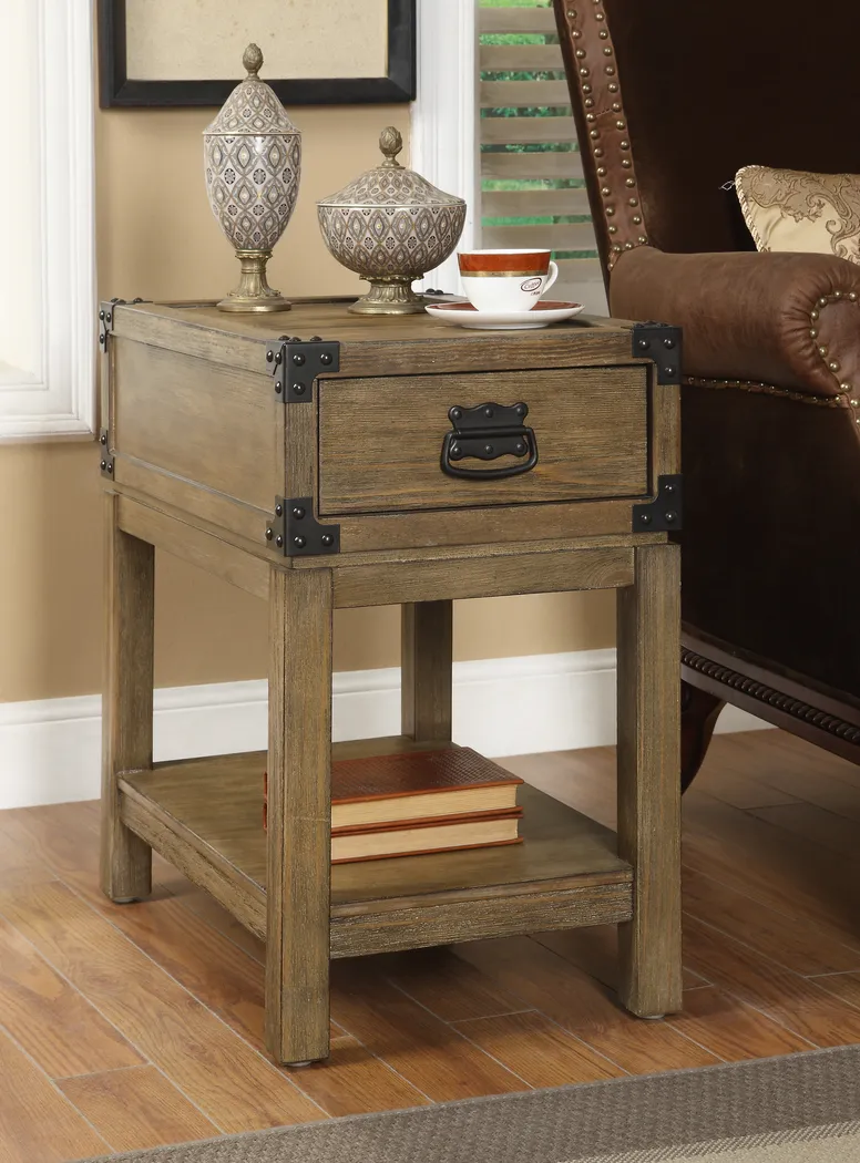 Carmel Valley Sandstone Chairside Table - Thumbnail - Image 4