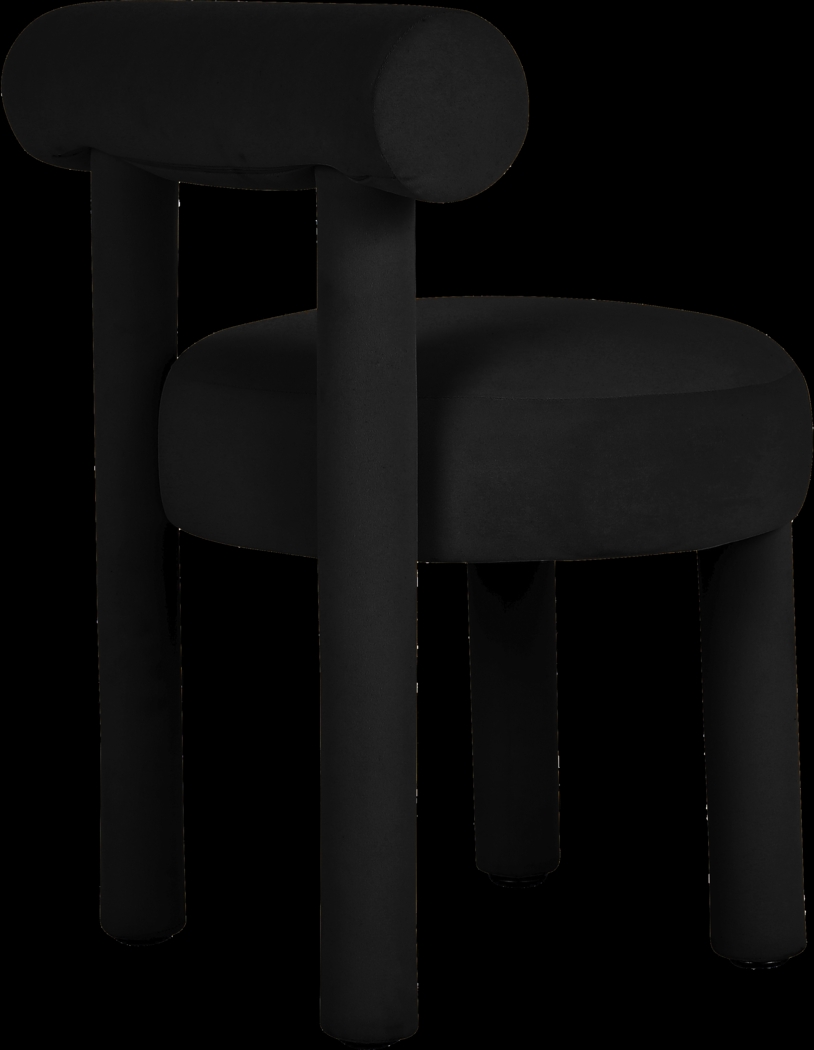 Carmela Ann Black Side Chair - Thumbnail - Image 4