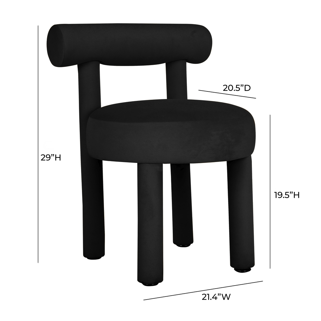 Carmela Ann Black Side Chair - Thumbnail - Image 6