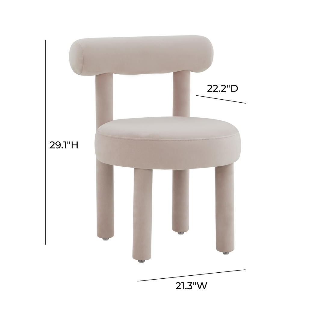 Carmela Ann Blush Accent Chair - Thumbnail - Image 5