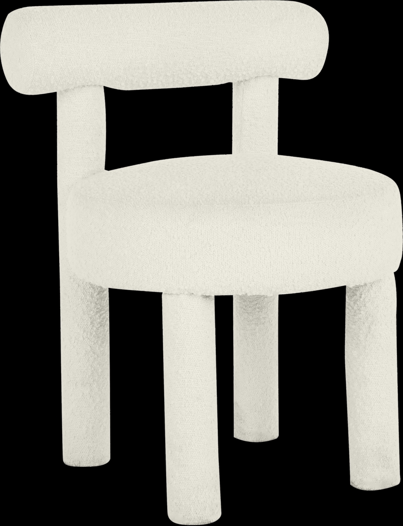 Carmela Ann Cream Boucle Side Chair - Thumbnail - Image 1
