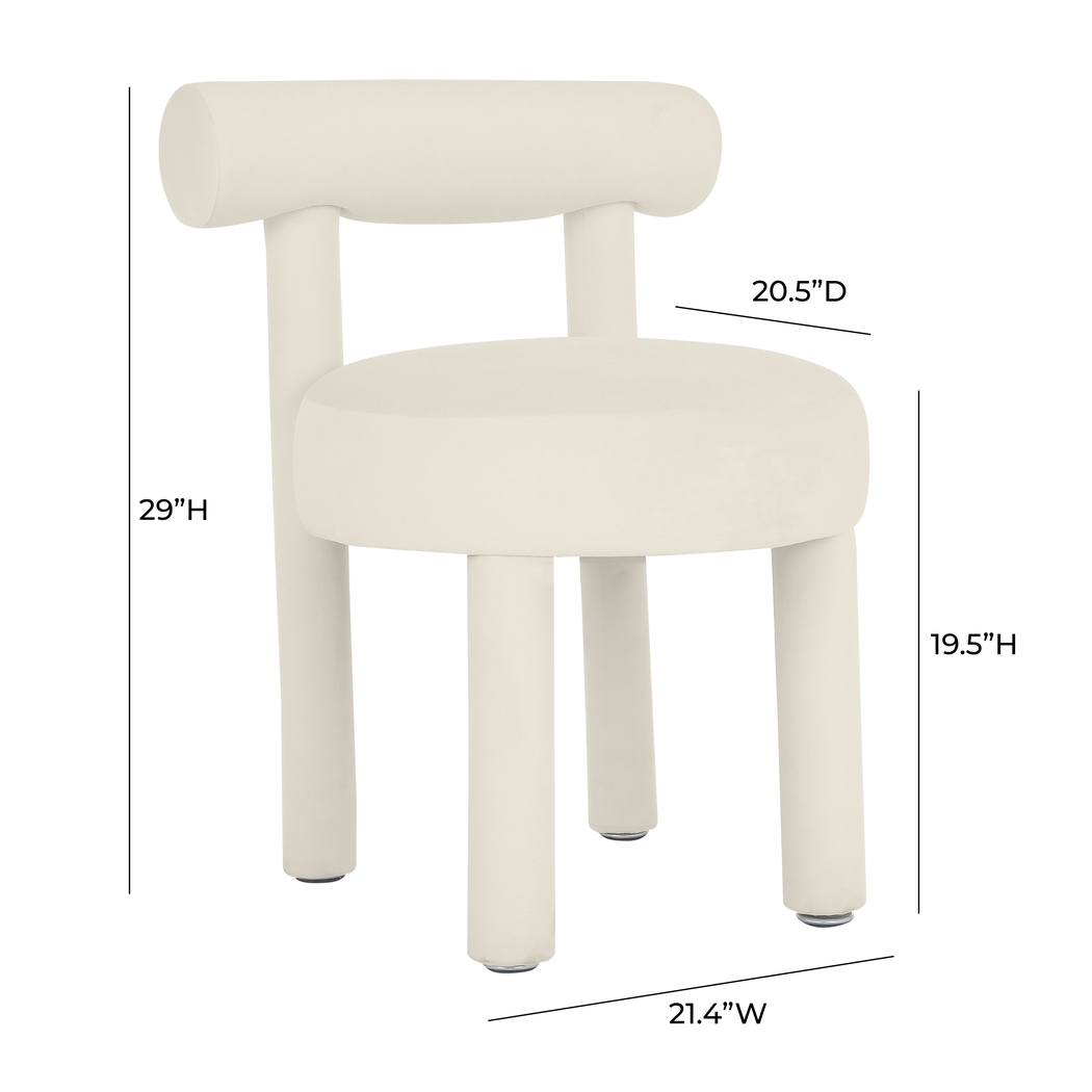 Carmela Ann Cream Side Chair - Thumbnail - Image 6