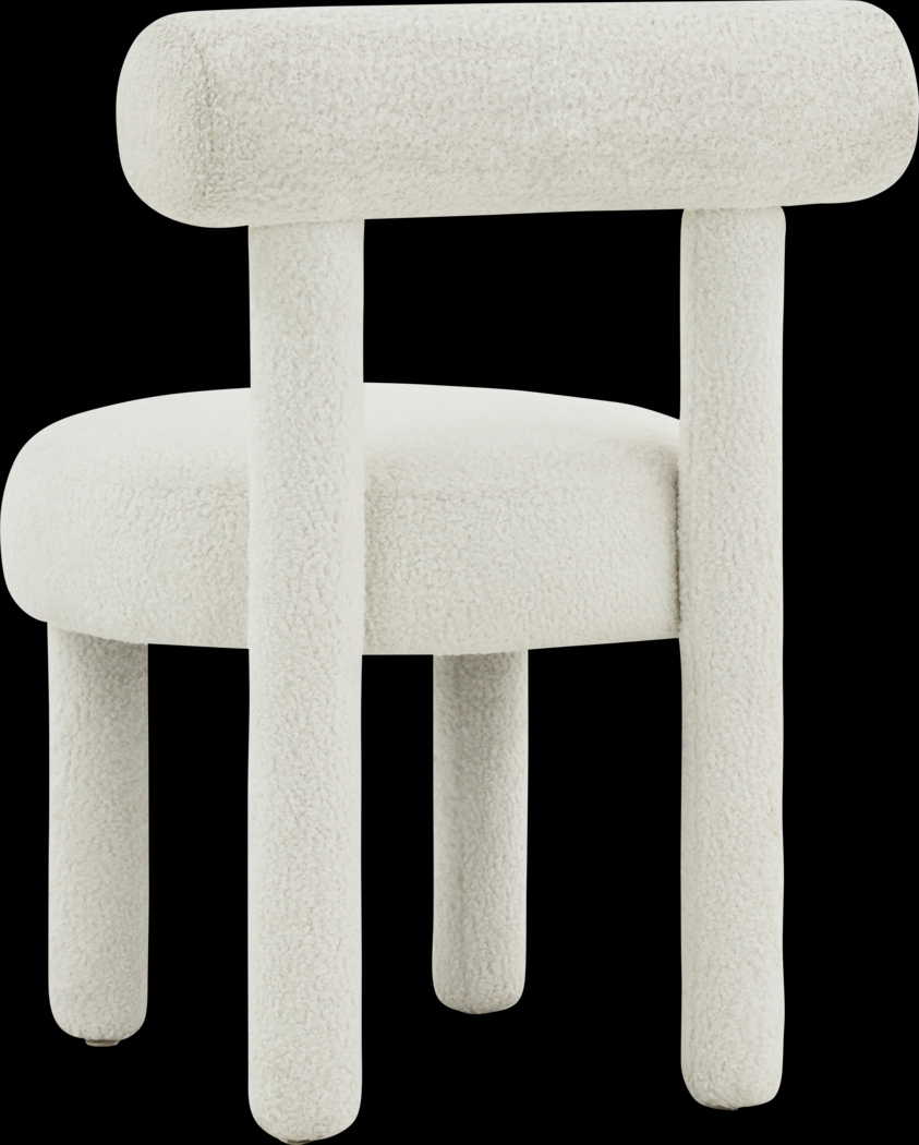 Carmela Ann I White Accent Chair - Thumbnail - Image 3
