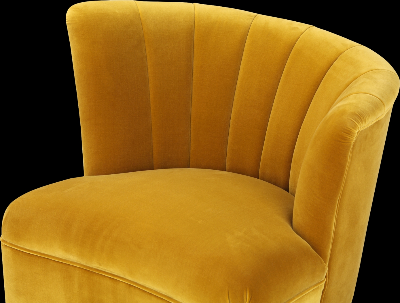 Carmela Yellow Right Side Accent Chair - Thumbnail - Image 6