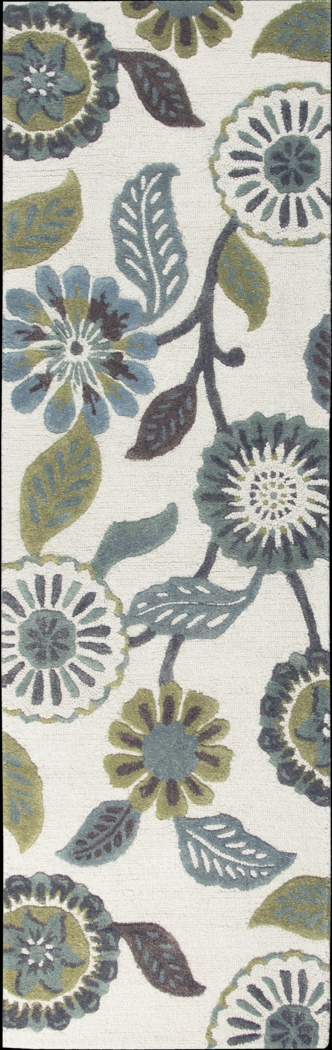 Carmelia Ivory 2'6 x 8' Runner Rug - Thumbnail - Image 1