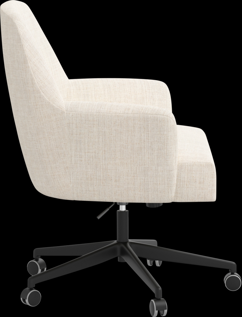 Carmelita Beige Desk Chair - Thumbnail - Image 3