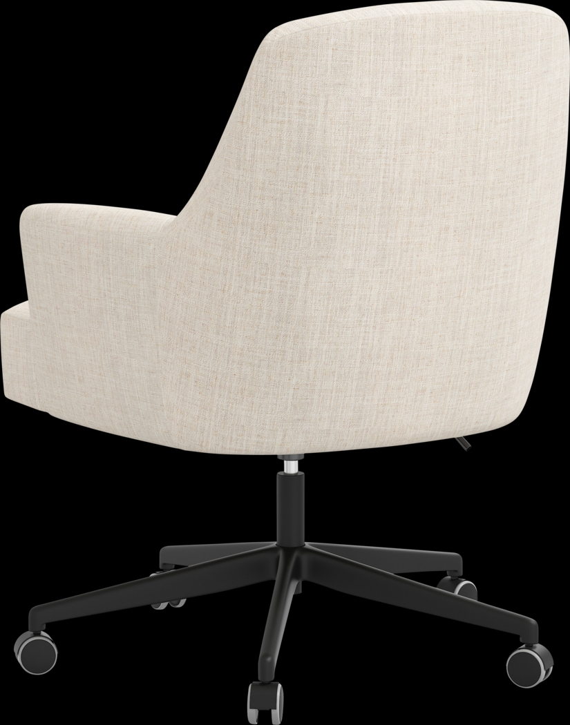 Carmelita Beige Desk Chair - Thumbnail - Image 4