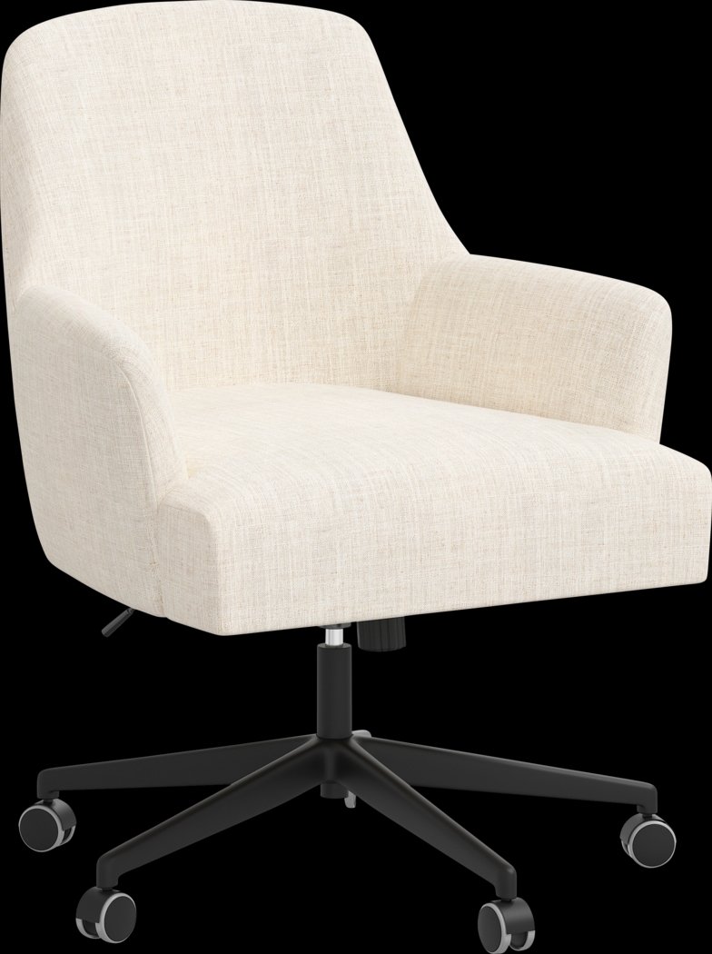 Carmelita Beige Desk Chair - Thumbnail - Image 1
