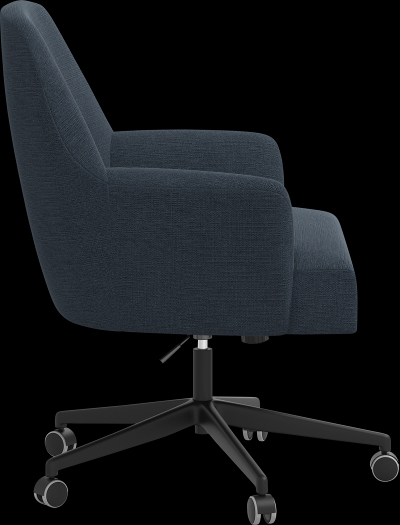 Carmelita Blue Desk Chair - Thumbnail - Image 3