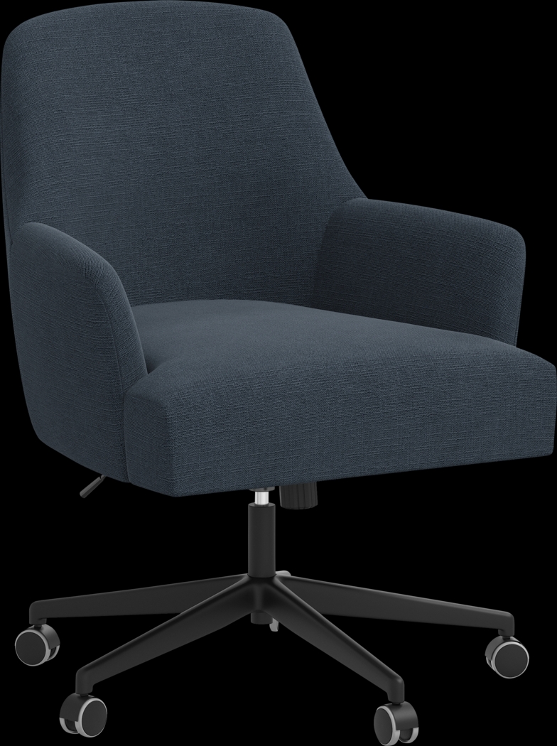 Carmelita Blue Desk Chair - Thumbnail - Image 1