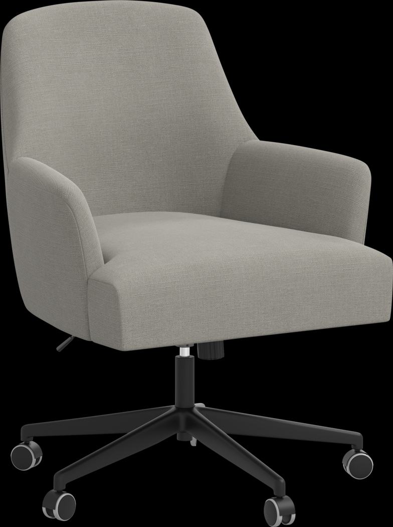 Carmelita Gray Desk Chair - Thumbnail - Image 1