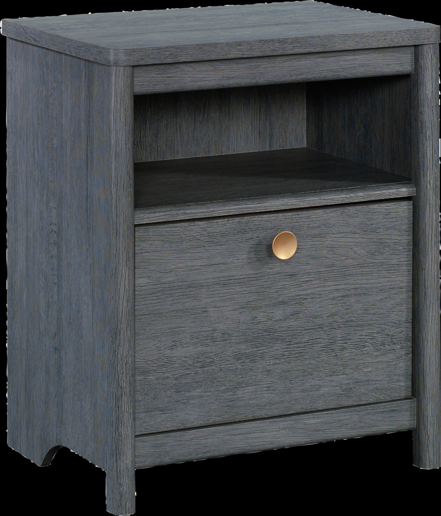 Carmell Blue Nightstand - Thumbnail - Image 1