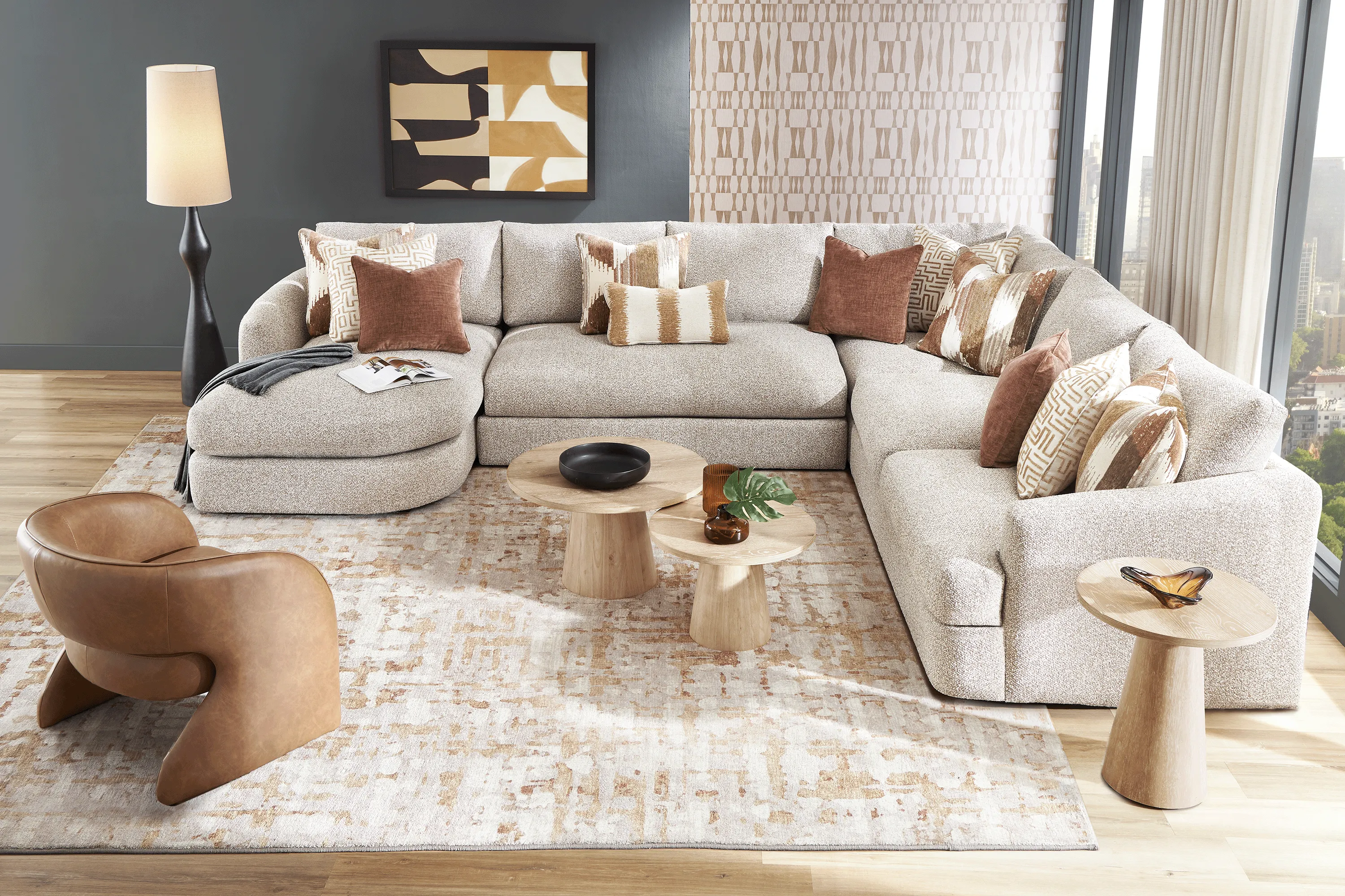Carmelo Oatmeal 4 Pc Sectional - Thumbnail - Image 2