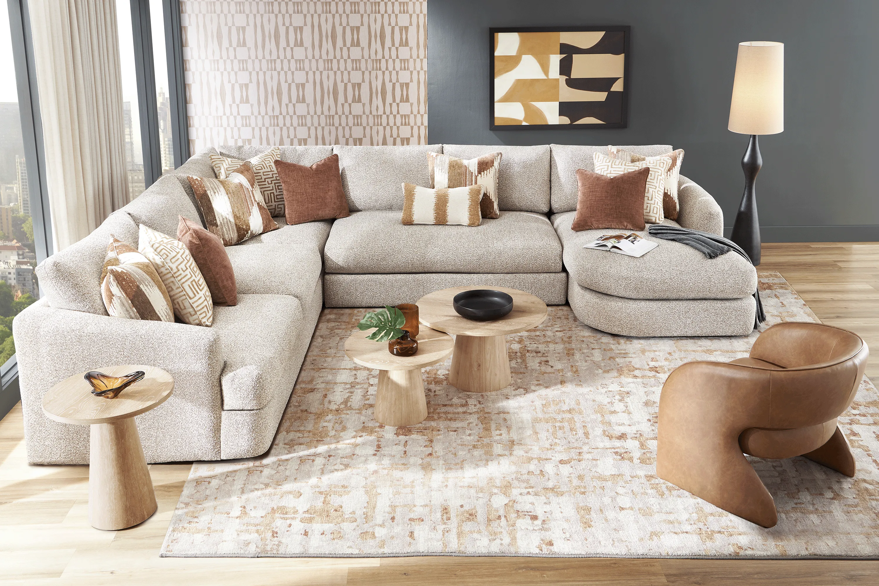 Carmelo Oatmeal 4 Pc Sectional - Thumbnail - Image 2