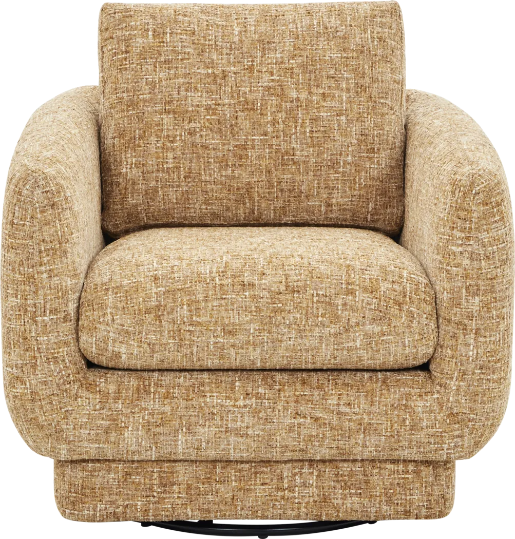 Carmen Gold Swivel Chair - Thumbnail - Image 2