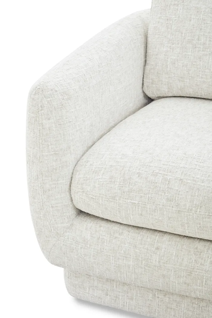 Carmen White Swivel Chair - Thumbnail - Image 3