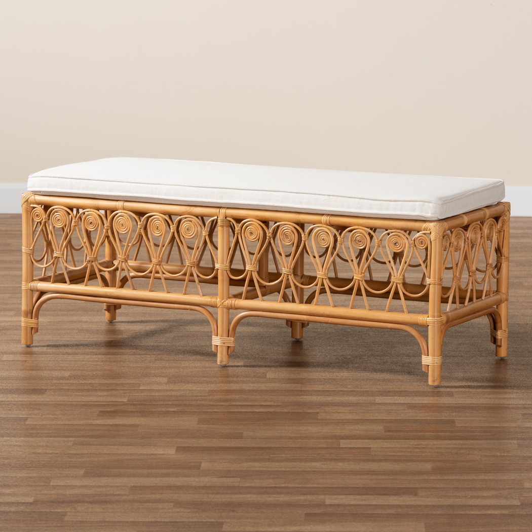 Carmenere Light Brown Accent Bench - Thumbnail - Image 6