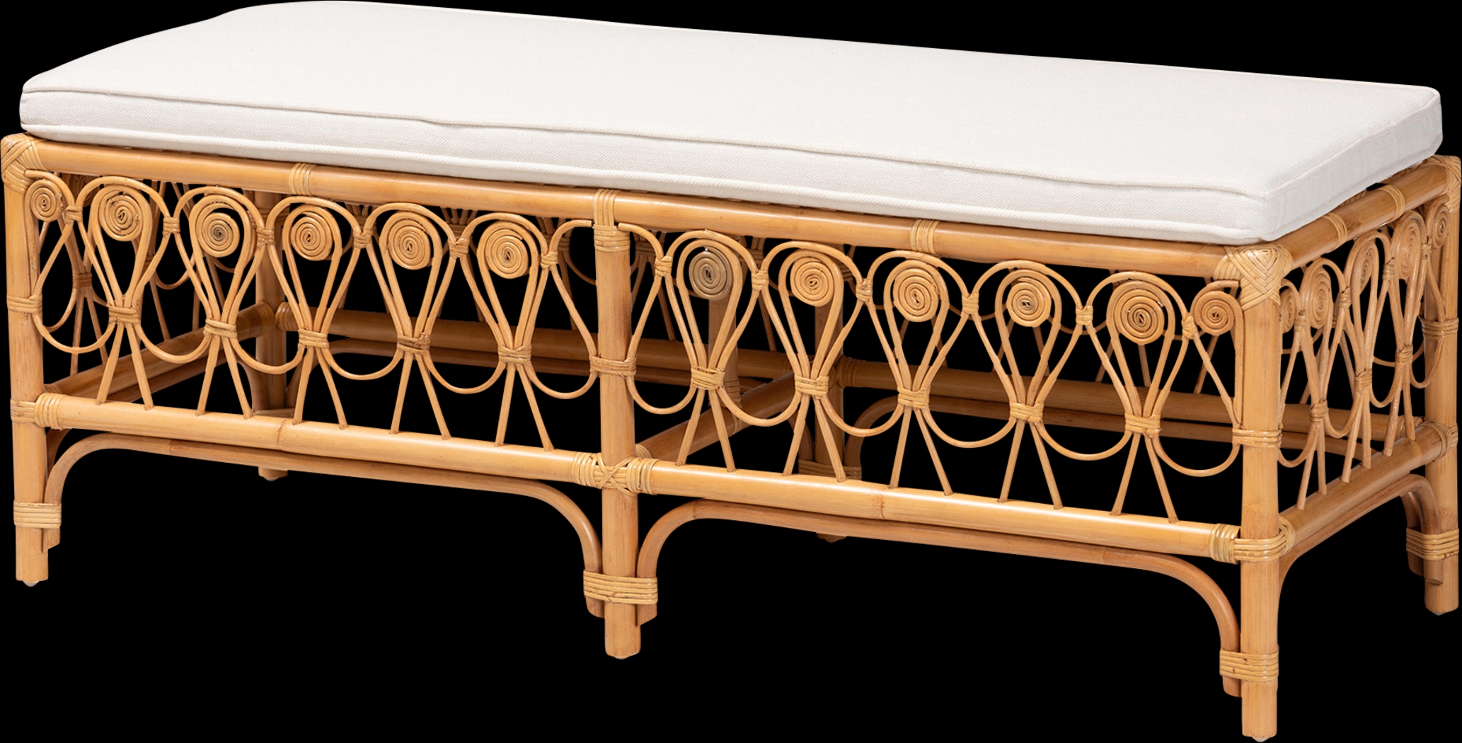 Carmenere Light Brown Accent Bench - Thumbnail - Image 1