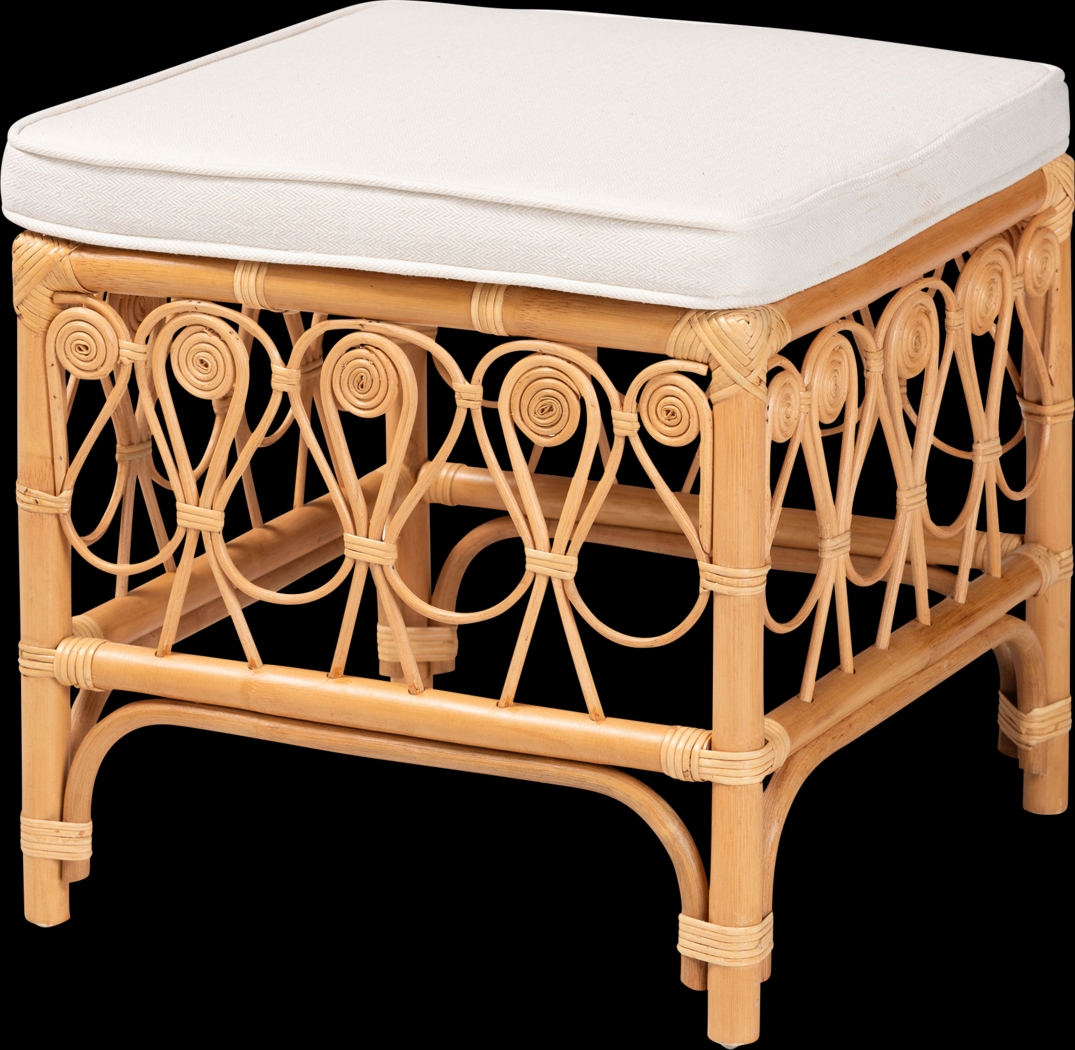 Carmenere Light Brown Ottoman - Thumbnail - Image 1