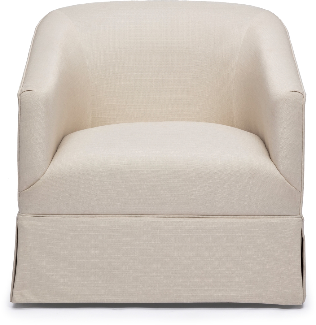 Carmick Beige Swivel Chair - Thumbnail - Image 3