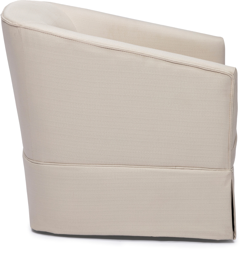 Carmick Beige Swivel Chair - Thumbnail - Image 4