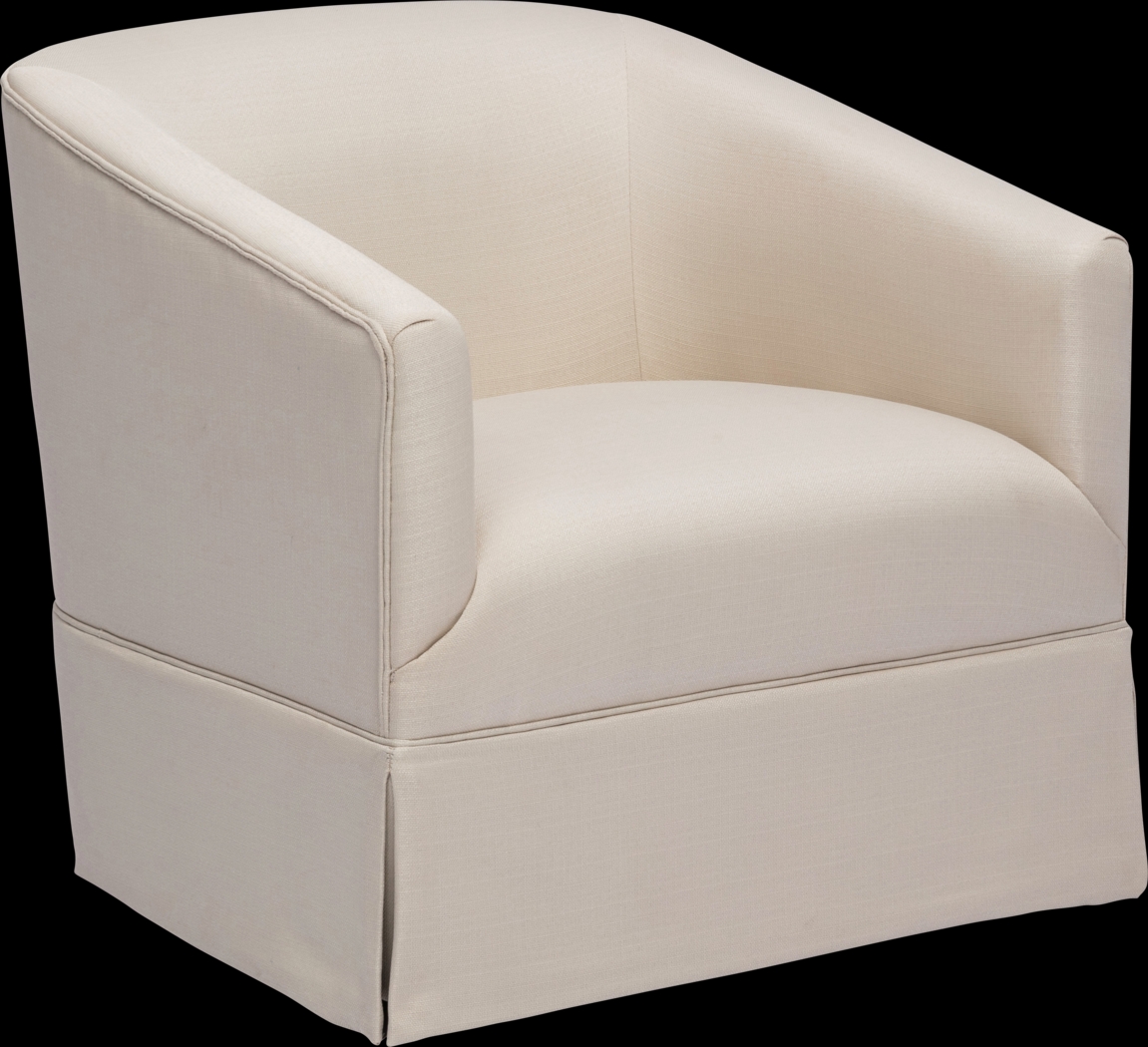 Carmick Beige Swivel Chair - Thumbnail - Image 1