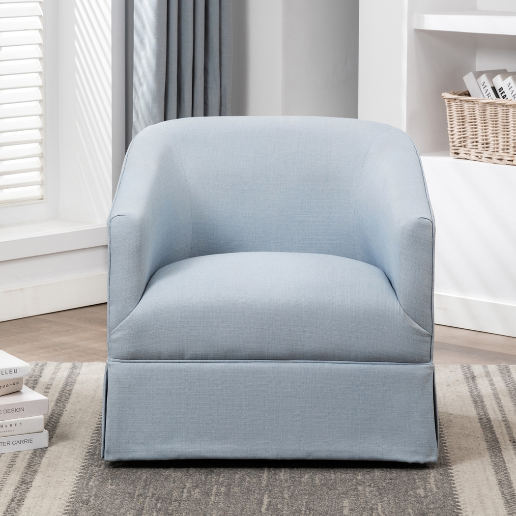 Carmick Blue Swivel Chair - Thumbnail - Image 11