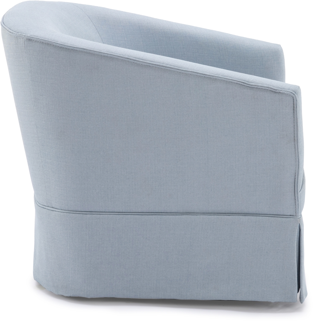 Carmick Blue Swivel Chair - Thumbnail - Image 3