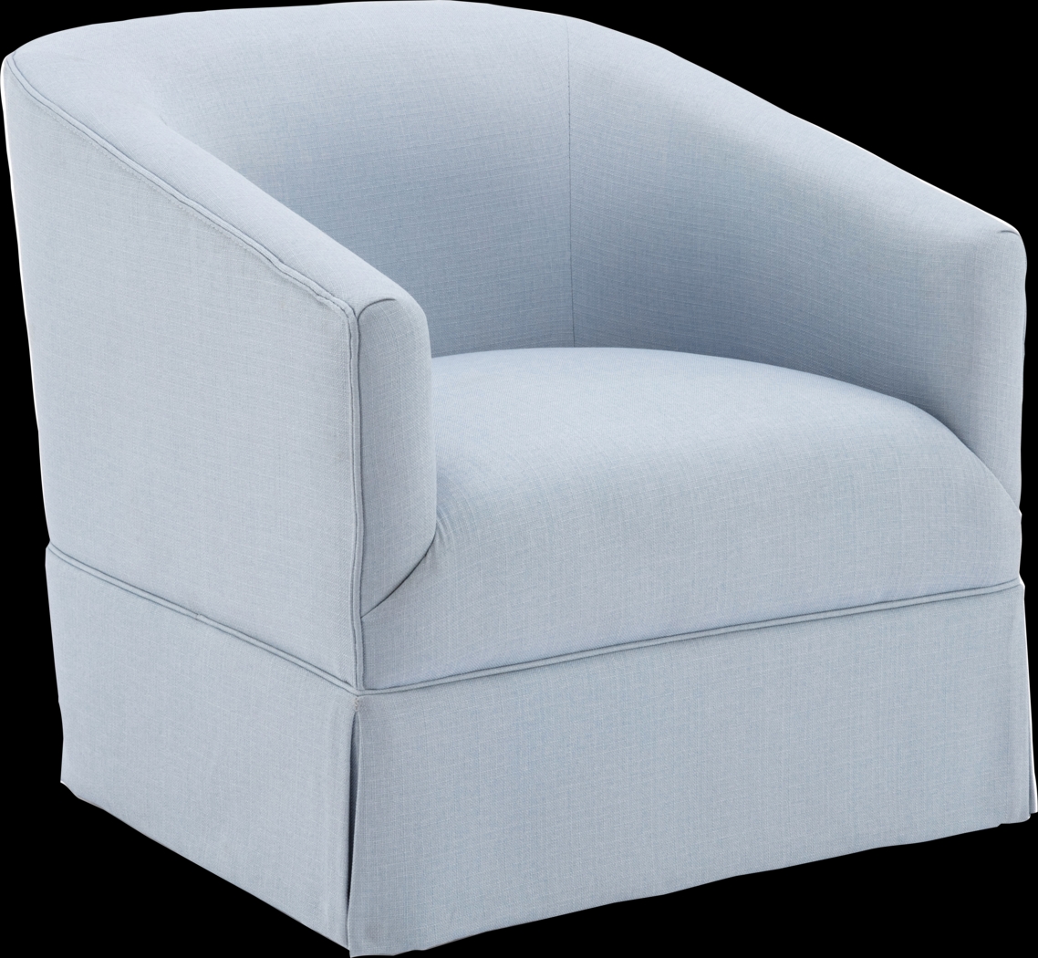 Carmick Blue Swivel Chair - Thumbnail - Image 1
