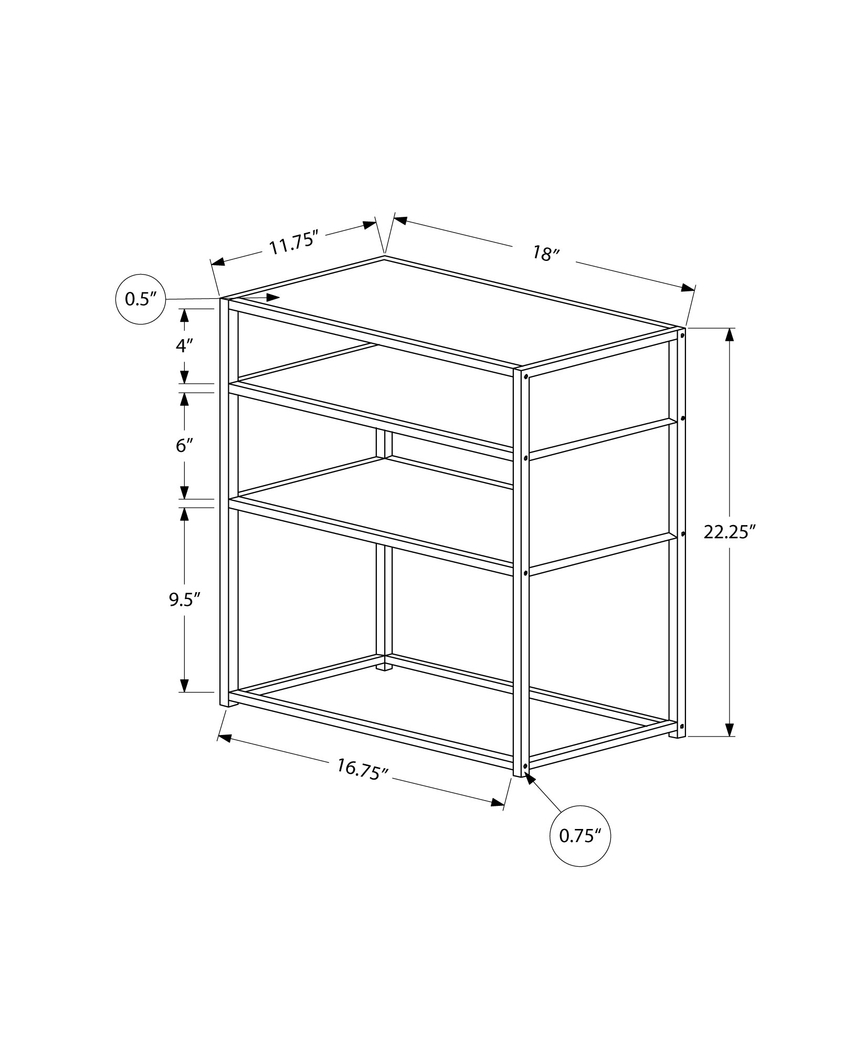 Carmon Circle Taupe Accent Table - Thumbnail - Image 4