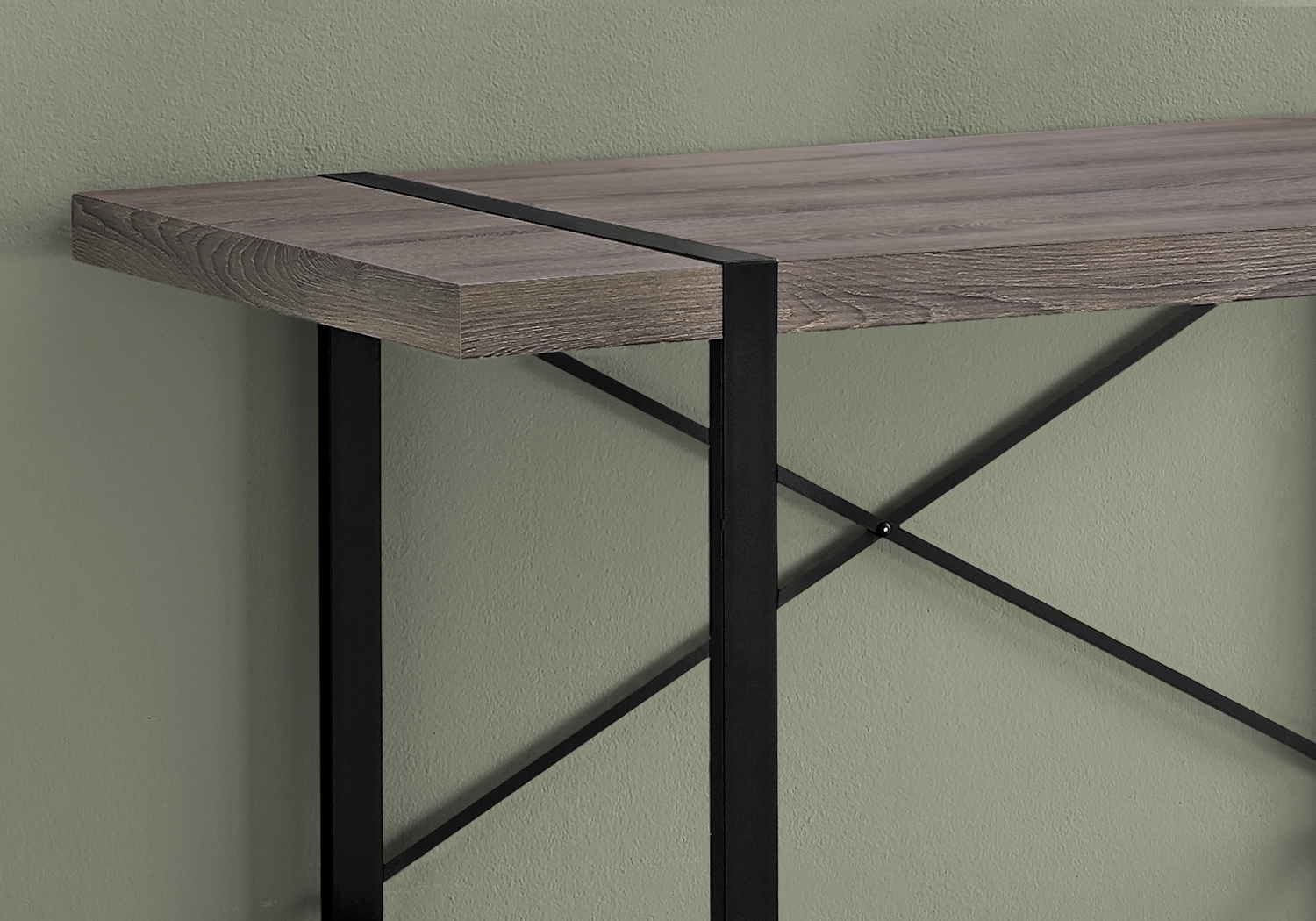 Carnahan Dark Taupe Desk - Thumbnail - Image 4