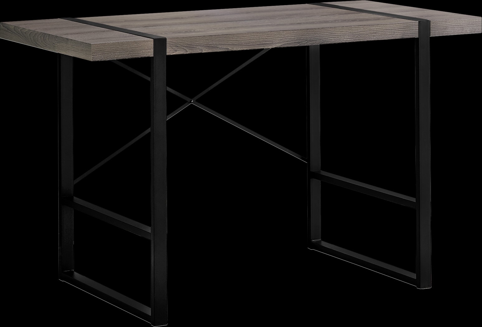 Carnahan Dark Taupe Desk - Thumbnail - Image 1