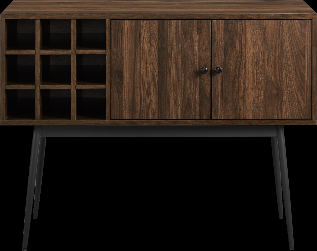 Carnarvon Brown Bar Cabinet - Thumbnail - Image 2