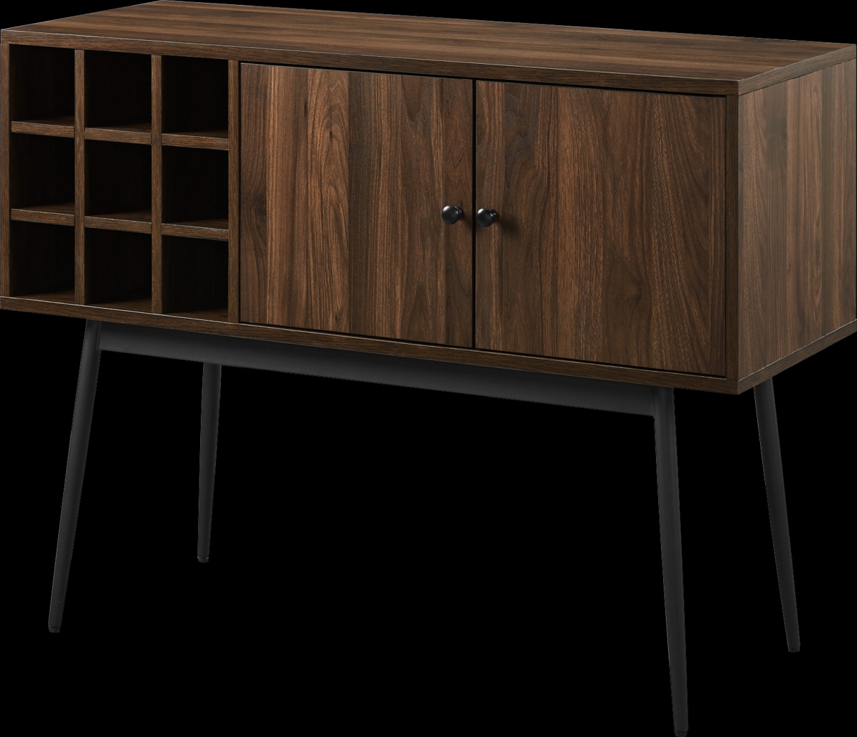 Carnarvon Brown Bar Cabinet - Thumbnail - Image 3