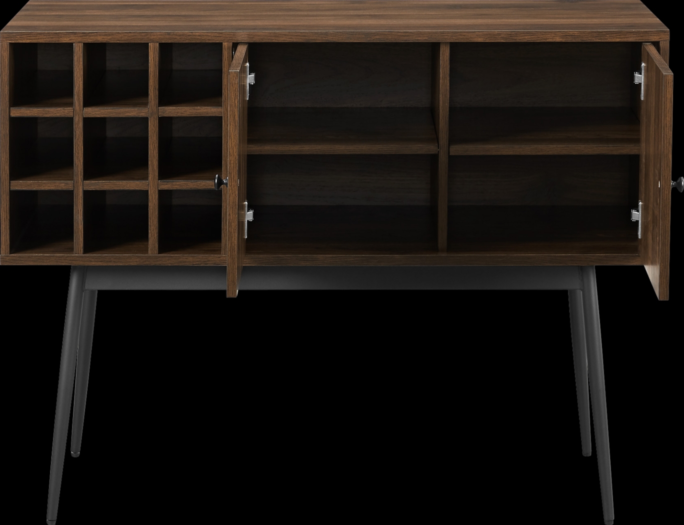 Carnarvon Brown Bar Cabinet - Thumbnail - Image 4