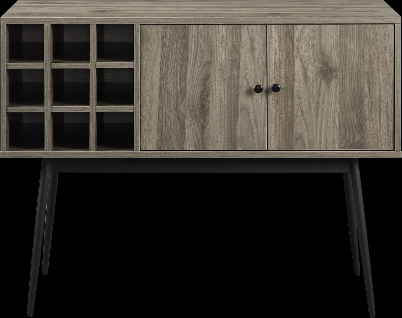 Carnarvon Gray Bar Cabinet - Thumbnail - Image 2