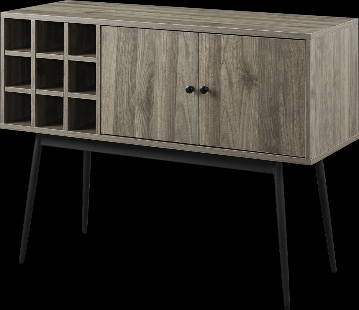 Carnarvon Gray Bar Cabinet - Thumbnail - Image 3