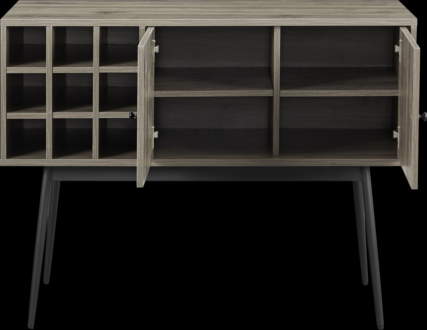 Carnarvon Gray Bar Cabinet - Thumbnail - Image 4