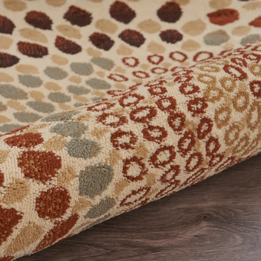 Carnella Orange 7'9 x 9'5 Rug - Thumbnail - Image 3