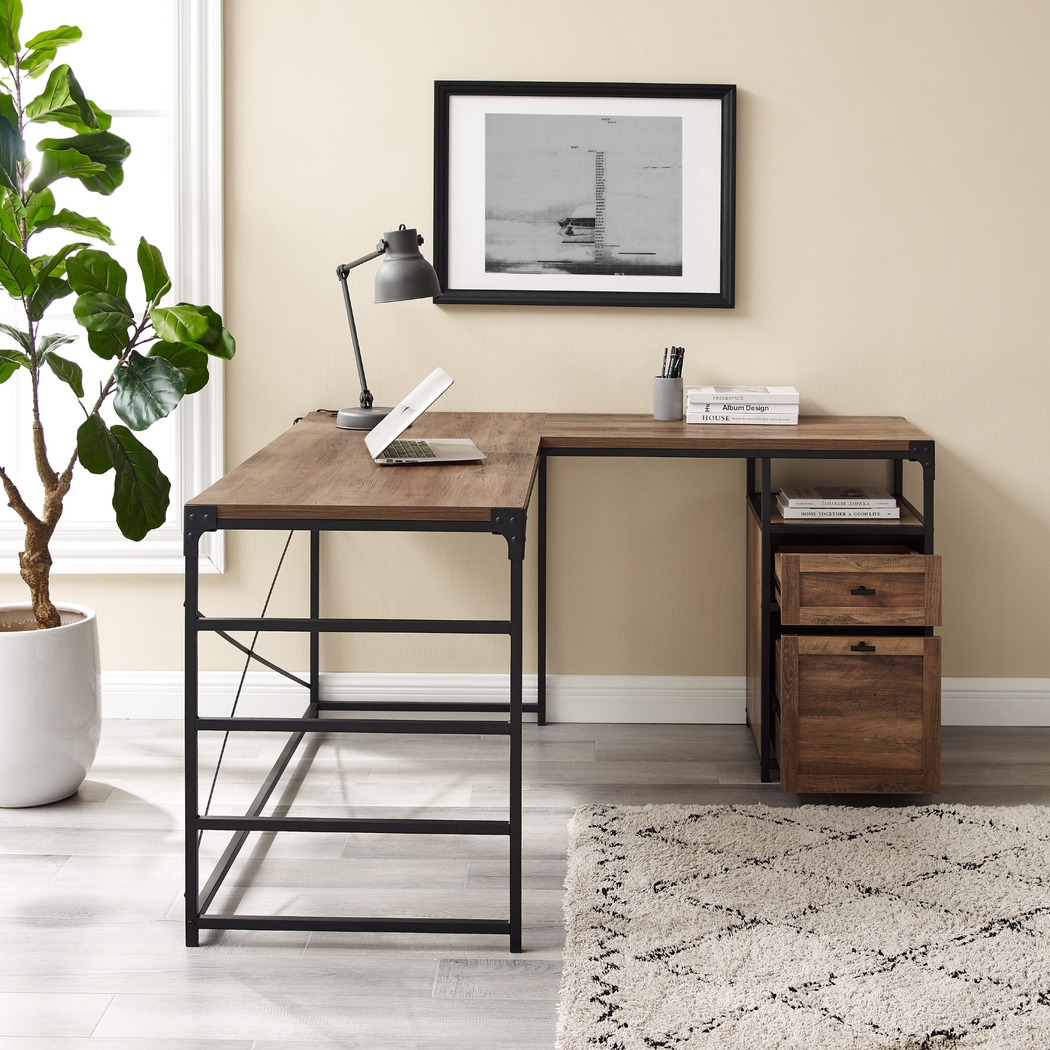 Carnfirth Brown Desk - Thumbnail - Image 3