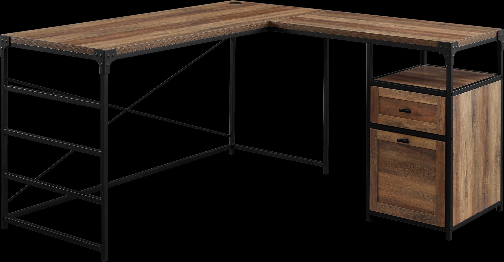 Carnfirth Brown Desk - Thumbnail - Image 4